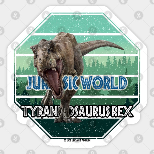 Jurassic Tyrannosaurus Rex - Isla Nublar - Sticker by Jurassic Merch